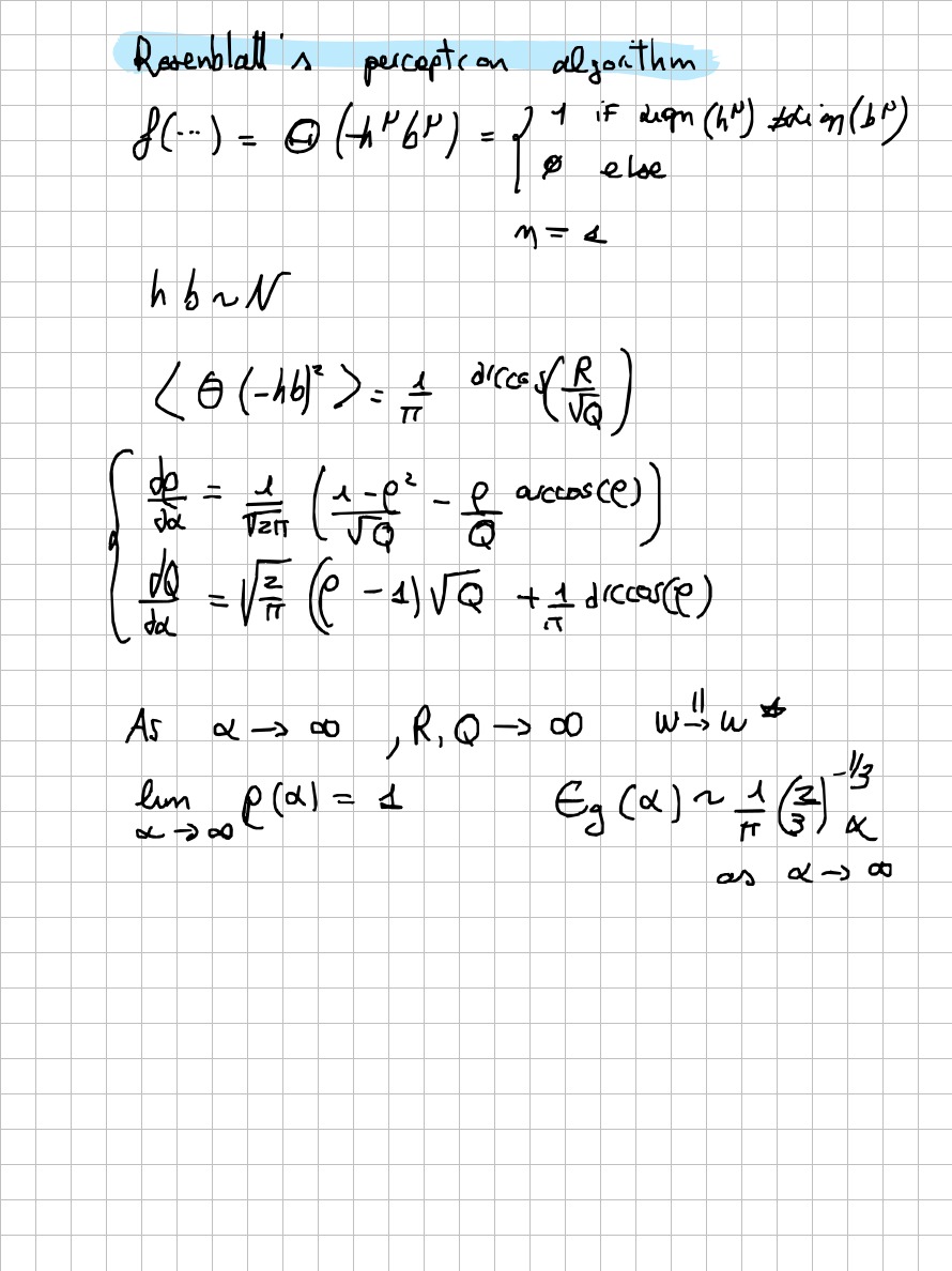 Page 14 of 32 of Lucia Domenichelli's handwritten notes from Michael Biehl's lectures.
