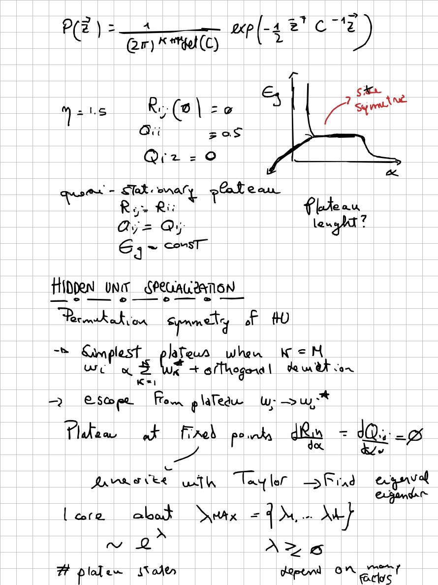 Page 25 of 32 of Lucia Domenichelli's handwritten notes from Michael Biehl's lectures.