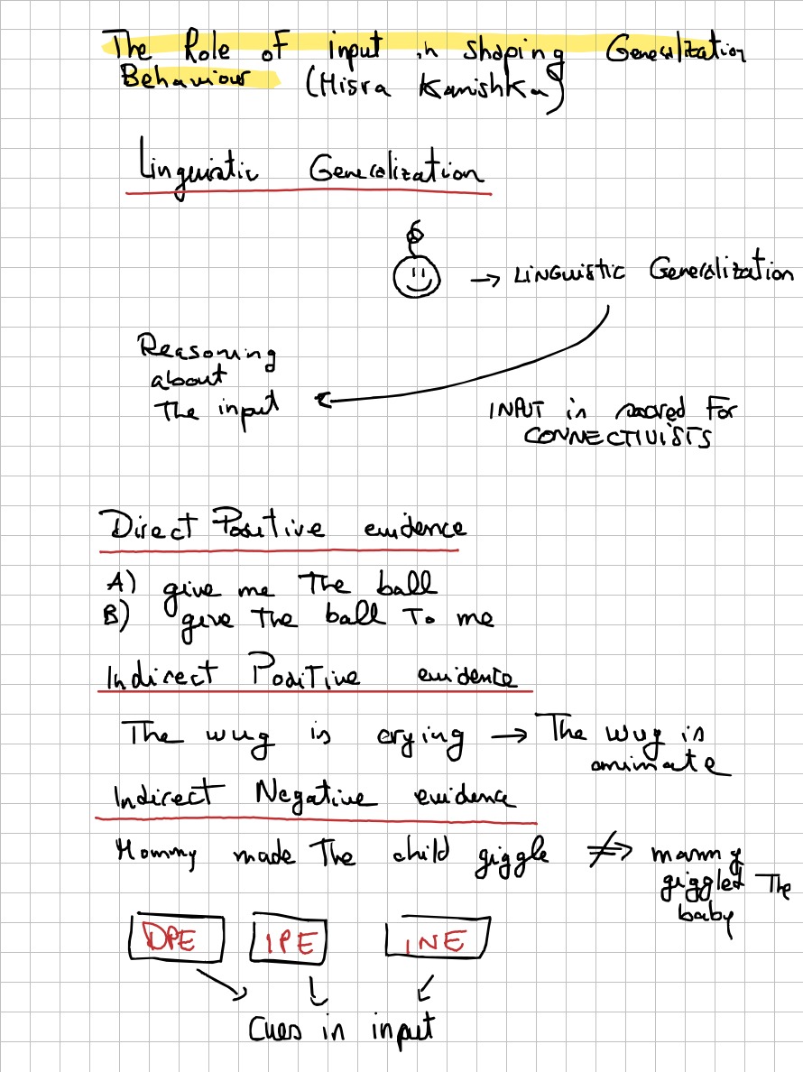 Page 1 of 5 of Lucia Domenichelli's handwritten notes from Kanishka Misra's lecture.