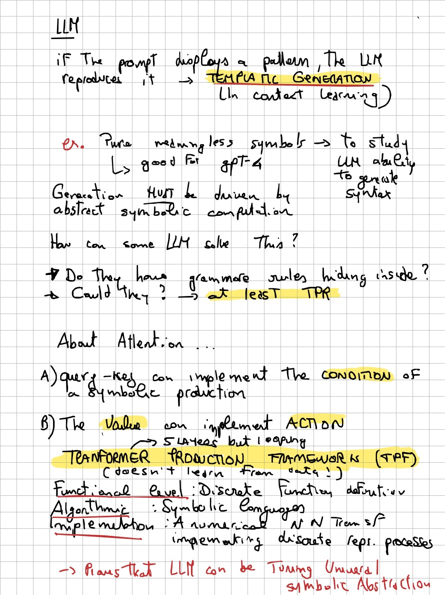 Page 18 of 19 of Lucia Domenichelli's handwritten notes from Paul Smolensky's lectures.