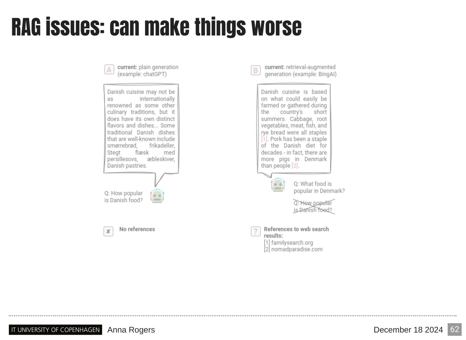 Page 62 of 121 from Large Language Models and Factuality, included in Lucia Domenichelli's HPLT × NLPL Winter School notes.