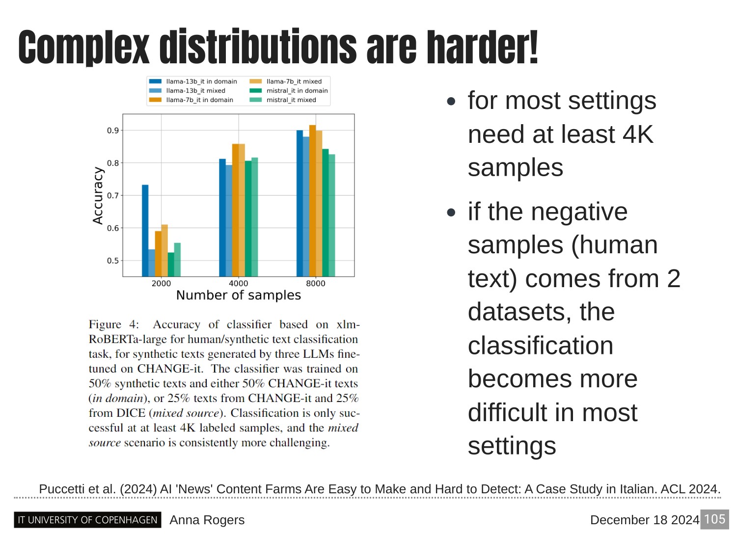 Page 105 of 121 from Large Language Models and Factuality, included in Lucia Domenichelli's HPLT × NLPL Winter School notes.