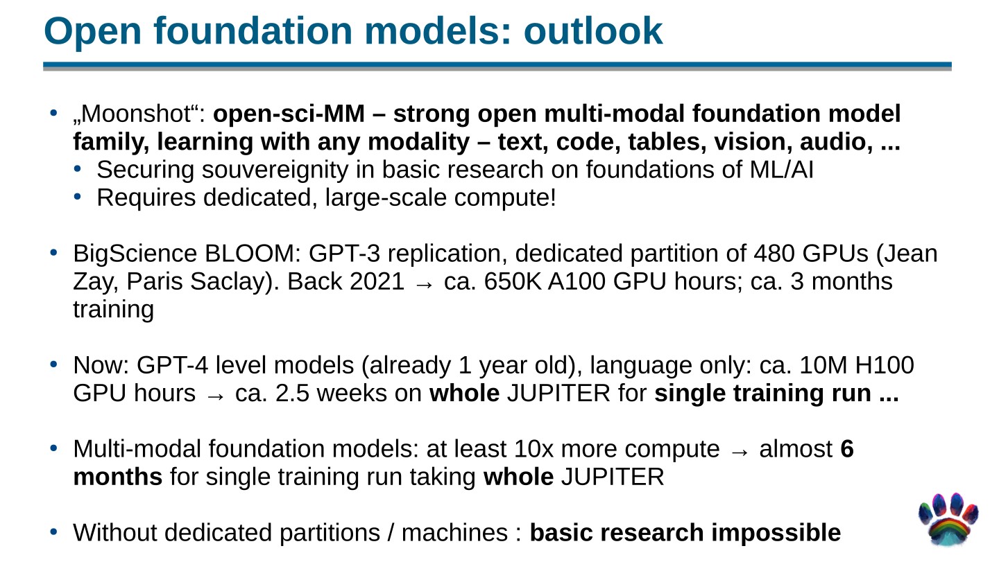 Page 94 of 100 from Open Foundation Models: Scaling Laws & Generalization, included in Lucia Domenichelli's HPLT × NLPL Winter School notes.