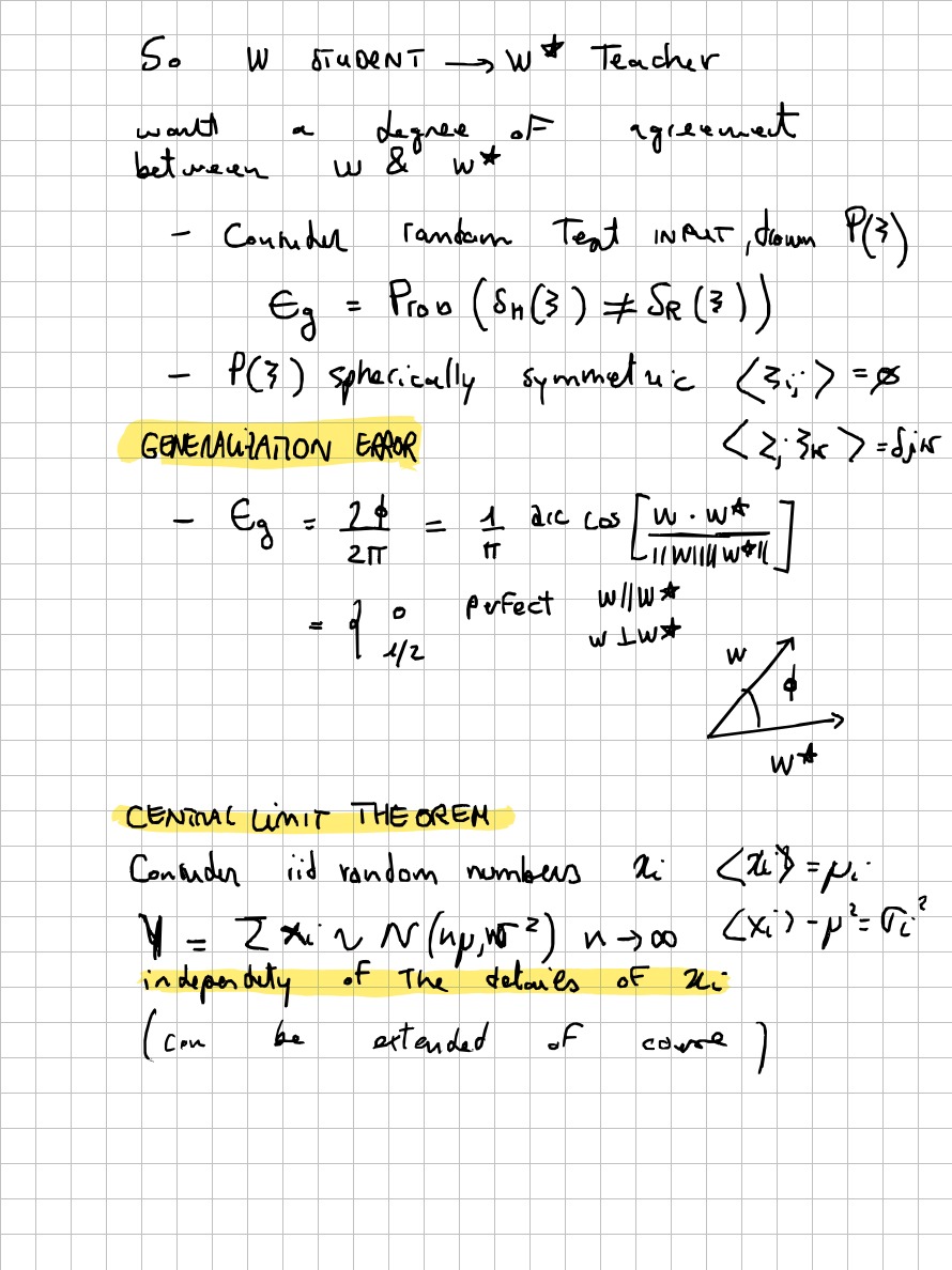 Page 6 of 32 of Lucia Domenichelli's handwritten notes from Michael Biehl's lectures.