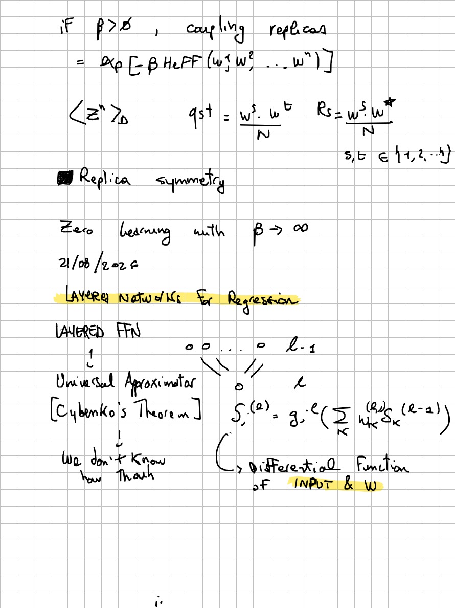 Page 22 of 32 of Lucia Domenichelli's handwritten notes from Michael Biehl's lectures.