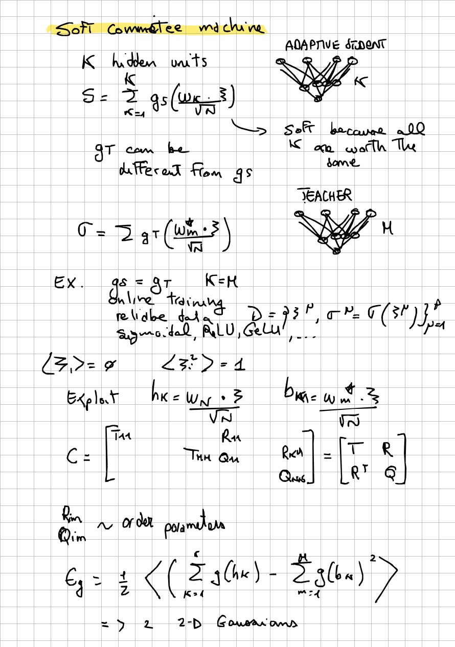 Page 23 of 32 of Lucia Domenichelli's handwritten notes from Michael Biehl's lectures.