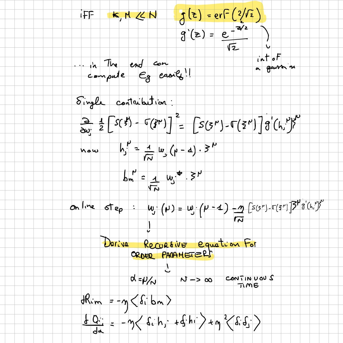 Page 24 of 32 of Lucia Domenichelli's handwritten notes from Michael Biehl's lectures.