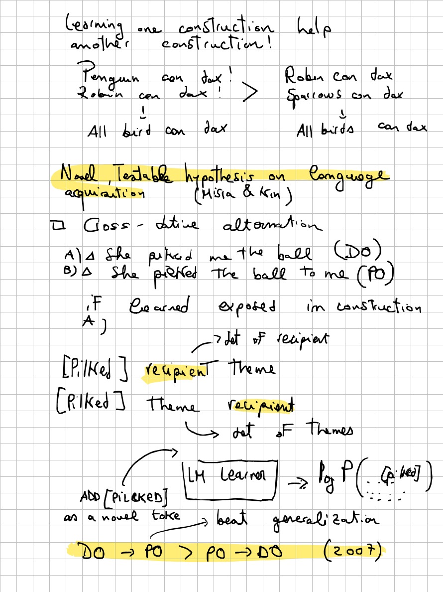 Page 4 of 5 of Lucia Domenichelli's handwritten notes from Kanishka Misra's lecture.