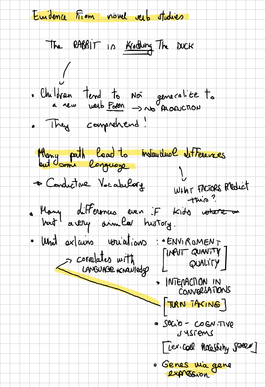 Page 9 of 12 of Lucia Domenichelli's handwritten notes from Caroline Rowland's lectures.