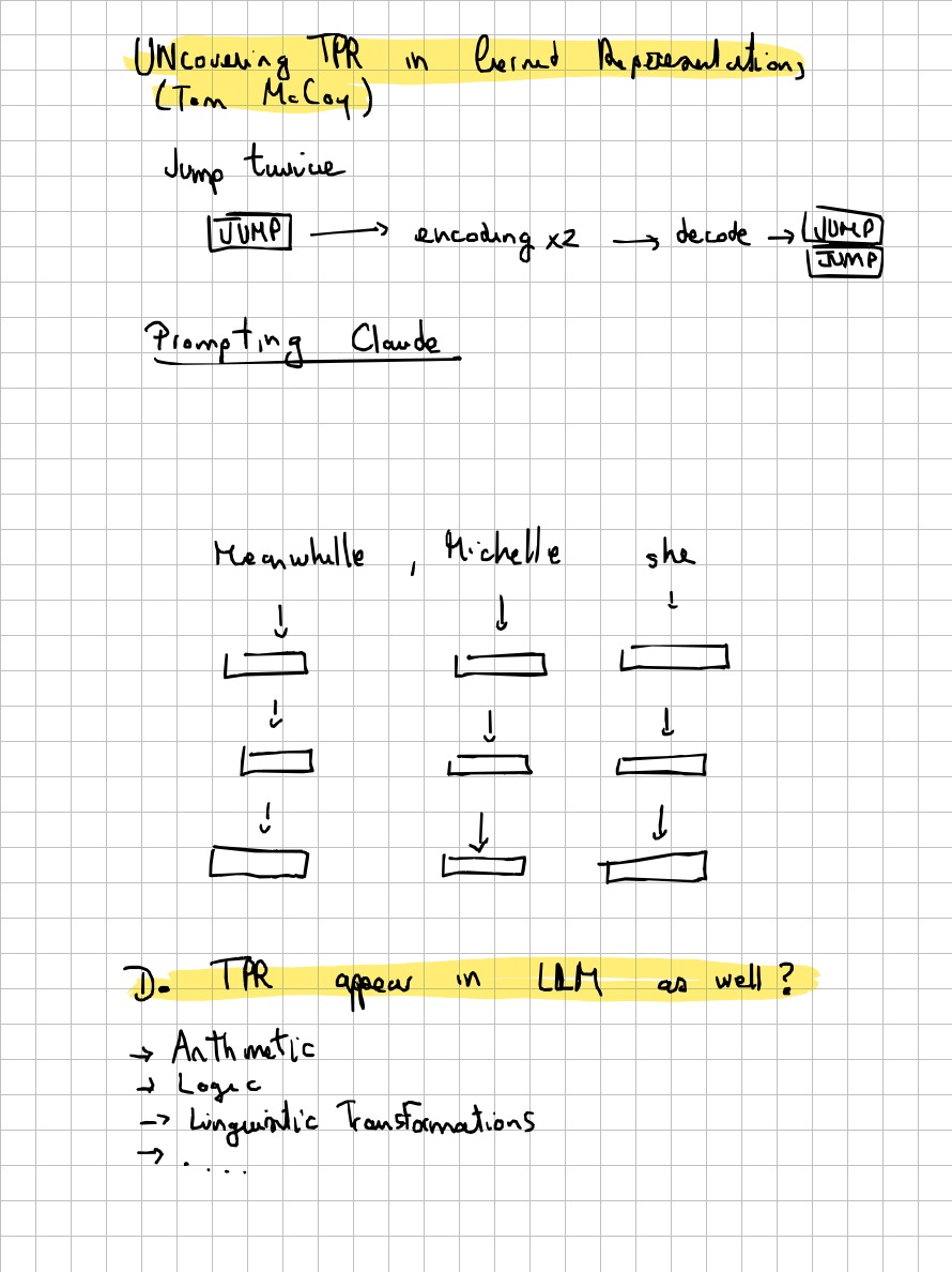 Page 4 of 19 of Lucia Domenichelli's handwritten notes from Paul Smolensky's lectures.