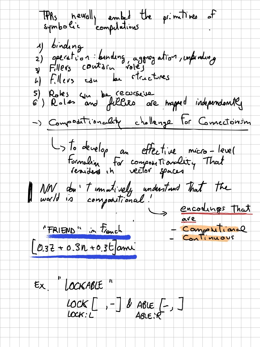 Page 13 of 19 of Lucia Domenichelli's handwritten notes from Paul Smolensky's lectures.