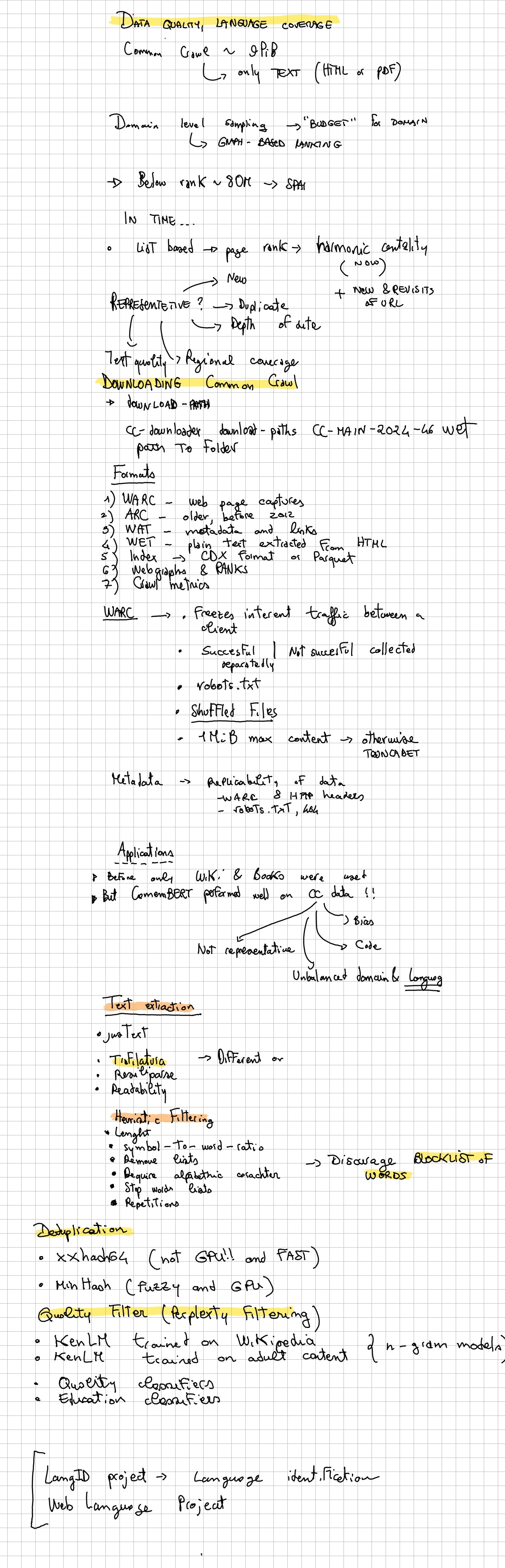 Page 1 of 1 from Common Crawl, included in Lucia Domenichelli's HPLT × NLPL Winter School notes.