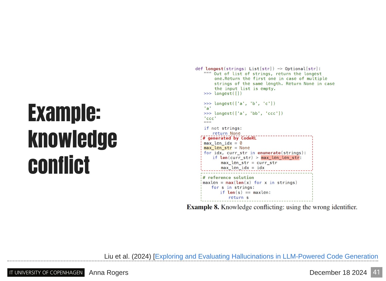 Page 41 of 121 from Large Language Models and Factuality, included in Lucia Domenichelli's HPLT × NLPL Winter School notes.