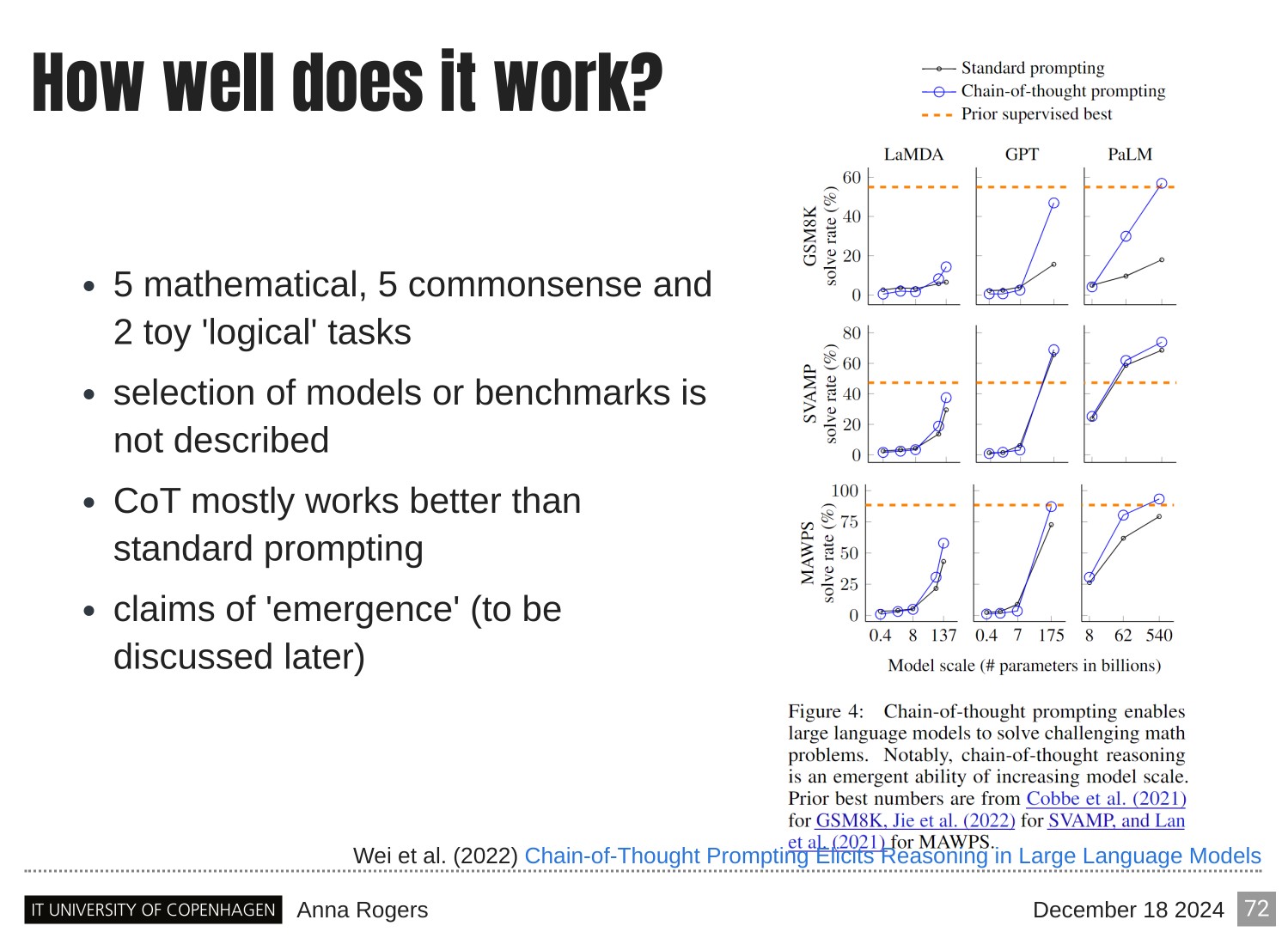 Page 72 of 121 from Large Language Models and Factuality, included in Lucia Domenichelli's HPLT × NLPL Winter School notes.