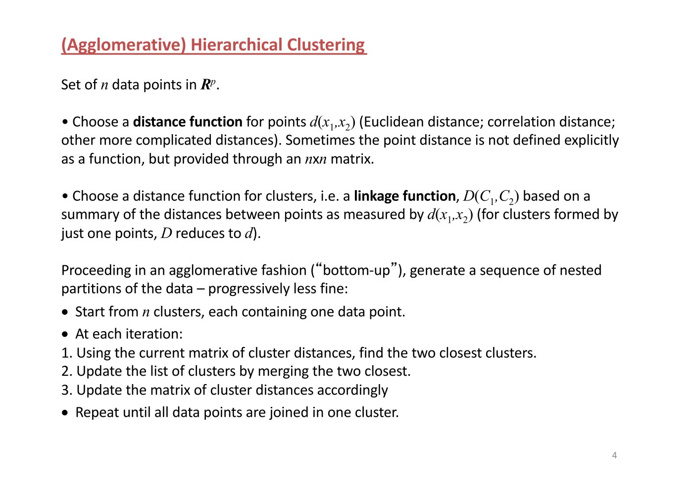 Original annotated Statistical Learning and Large Data course material, page 4 of 172.