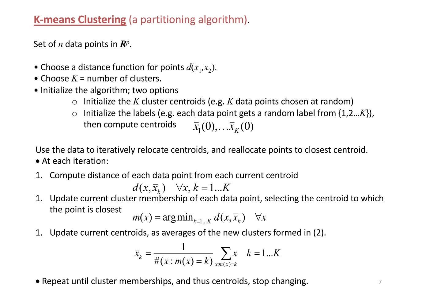 Original annotated Statistical Learning and Large Data course material, page 7 of 172.