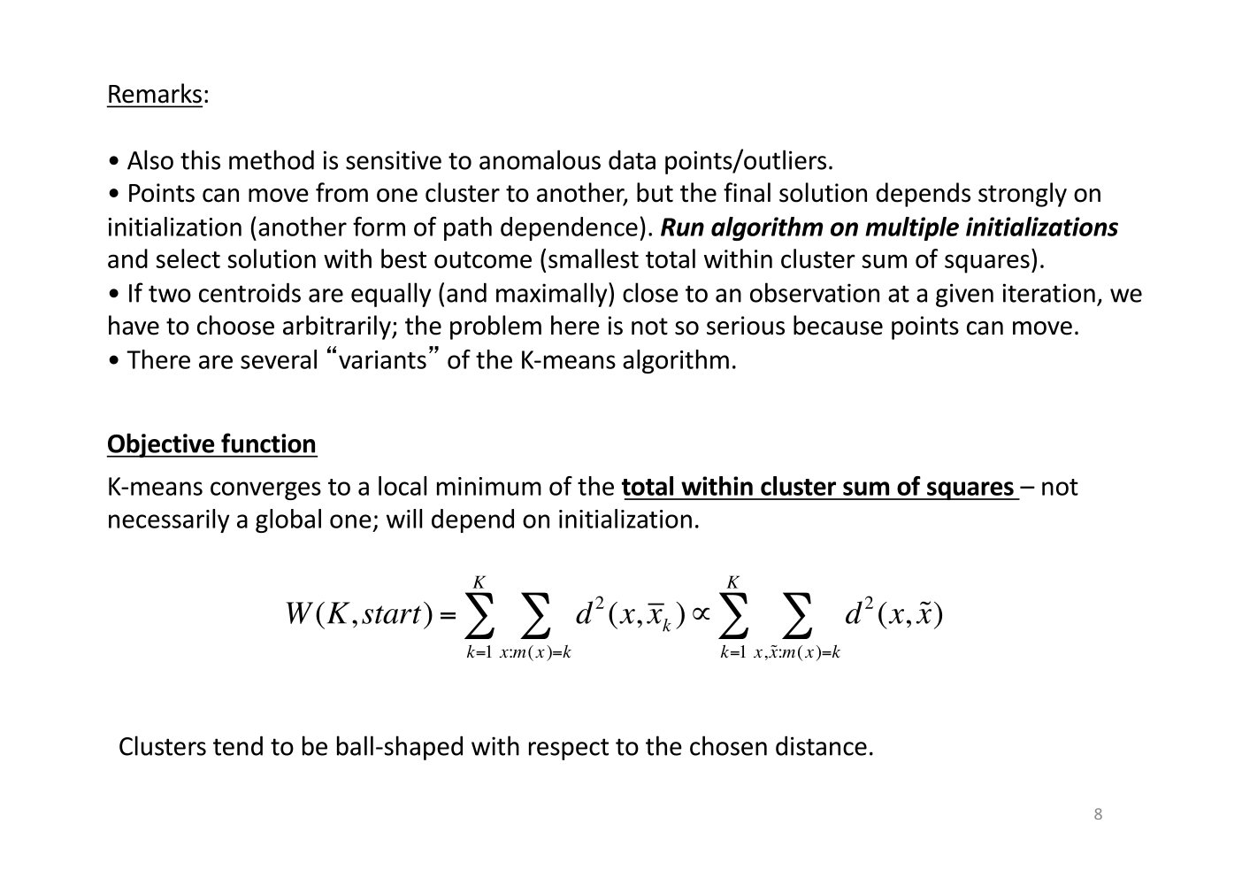 Original annotated Statistical Learning and Large Data course material, page 8 of 172.