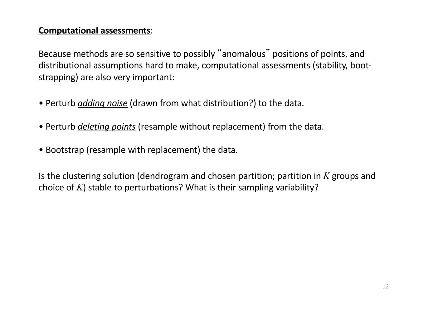 Original annotated Statistical Learning and Large Data course material, page 12 of 172.