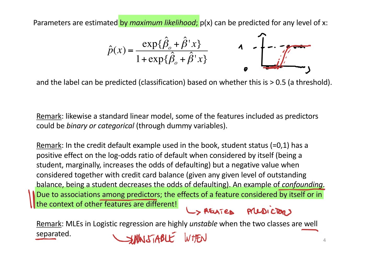 Original annotated Statistical Learning and Large Data course material, page 41 of 172.