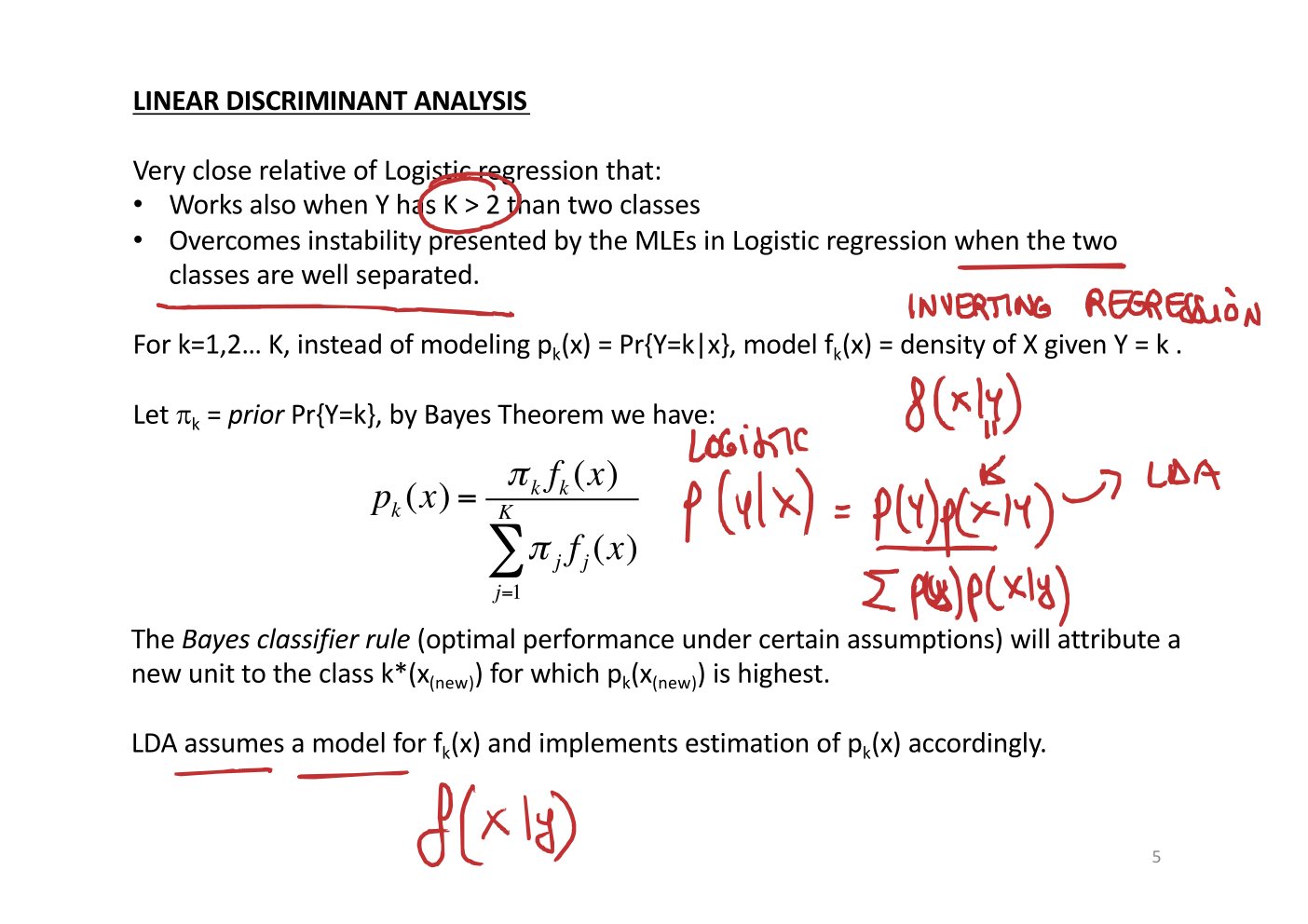 Original annotated Statistical Learning and Large Data course material, page 42 of 172.