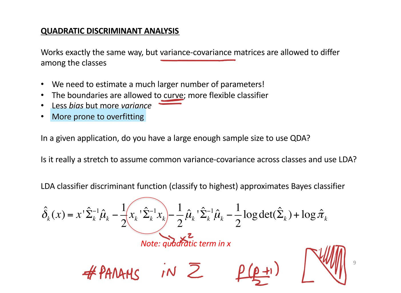 Original annotated Statistical Learning and Large Data course material, page 46 of 172.