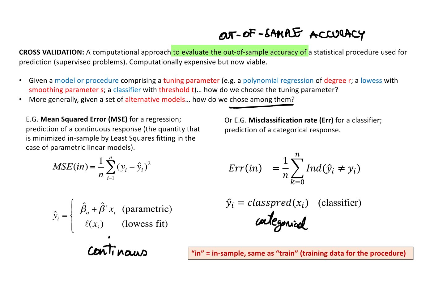 Original annotated Statistical Learning and Large Data course material, page 68 of 172.