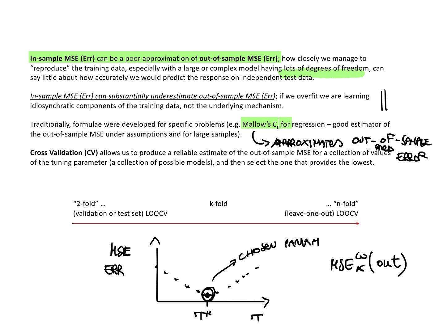 Original annotated Statistical Learning and Large Data course material, page 69 of 172.