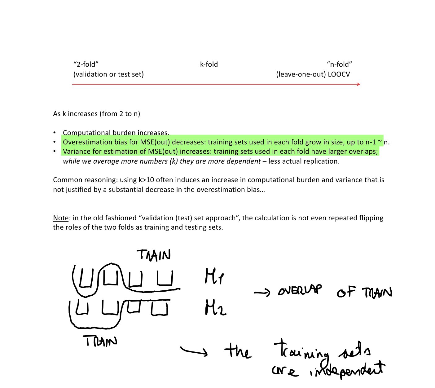 Original annotated Statistical Learning and Large Data course material, page 71 of 172.