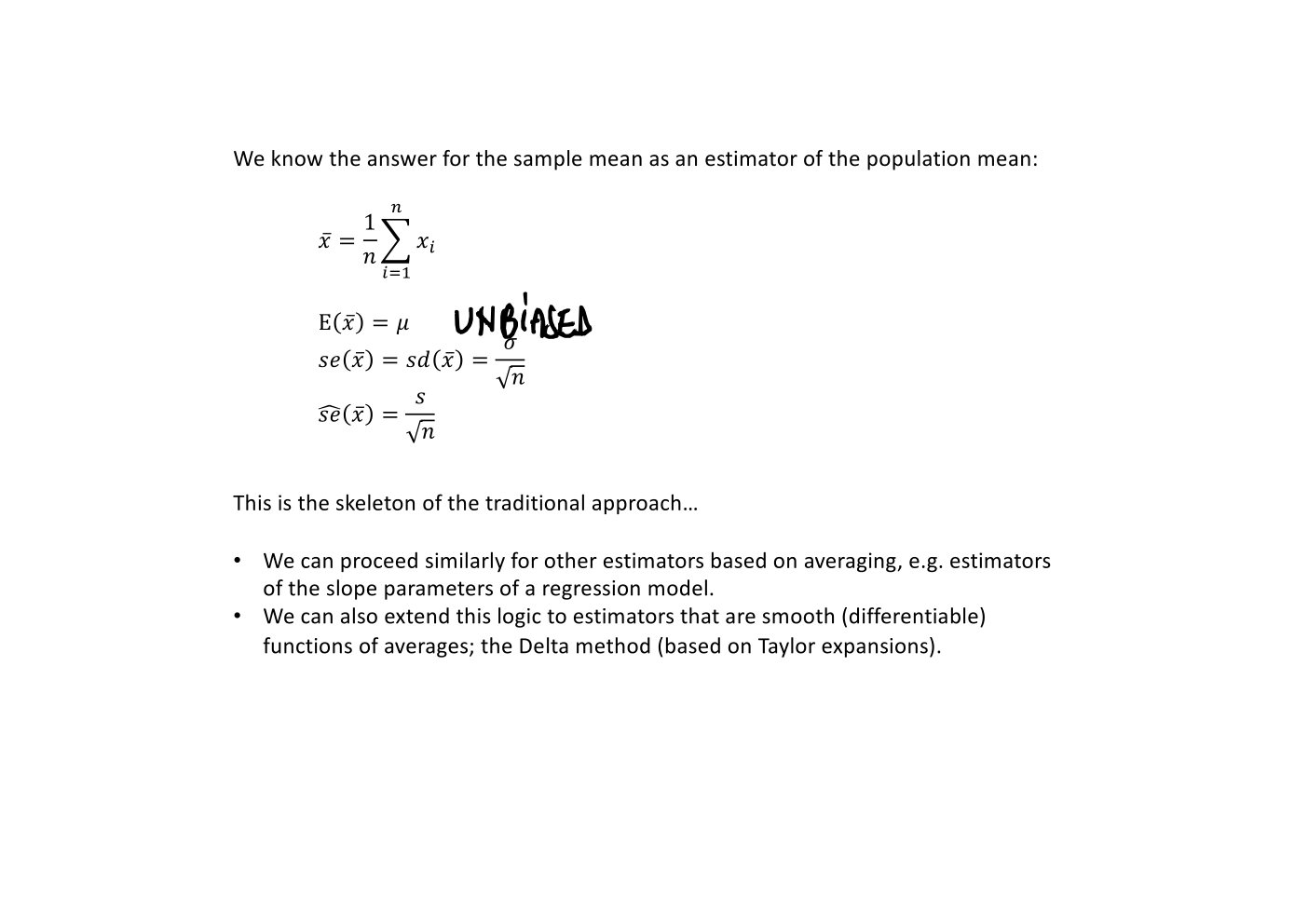 Original annotated Statistical Learning and Large Data course material, page 76 of 172.