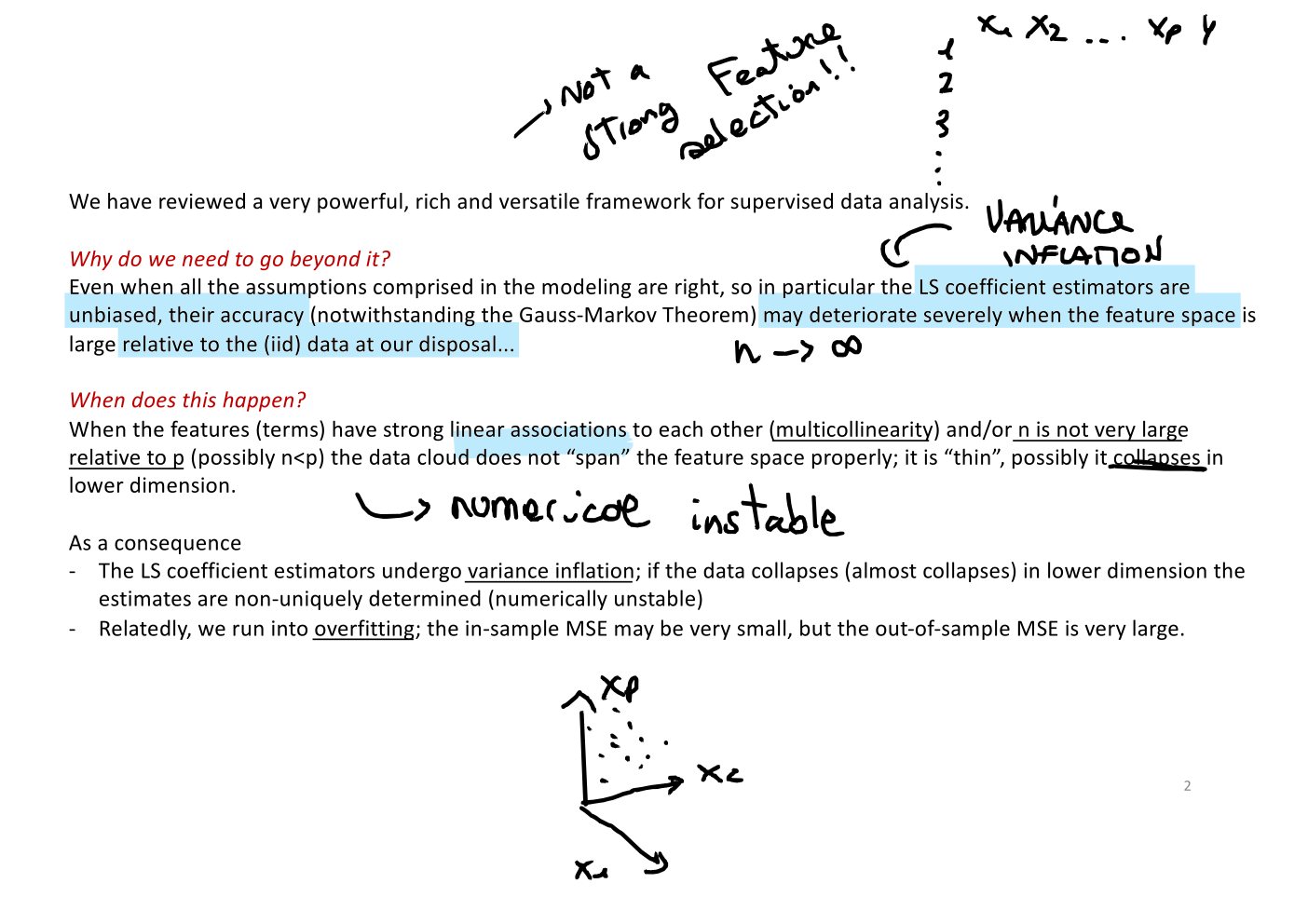 Original annotated Statistical Learning and Large Data course material, page 105 of 172.