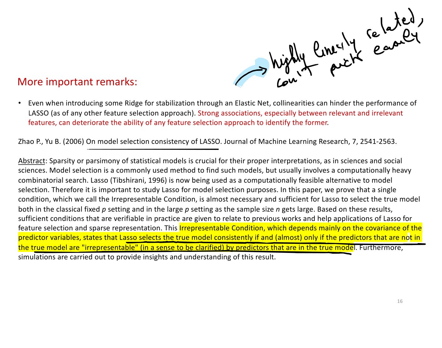 Original annotated Statistical Learning and Large Data course material, page 119 of 172.