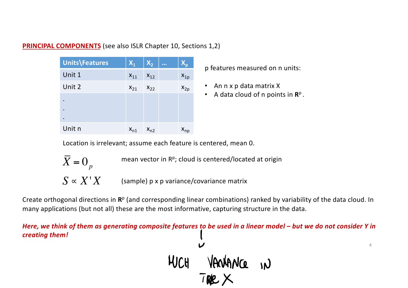 Original annotated Statistical Learning and Large Data course material, page 136 of 172.