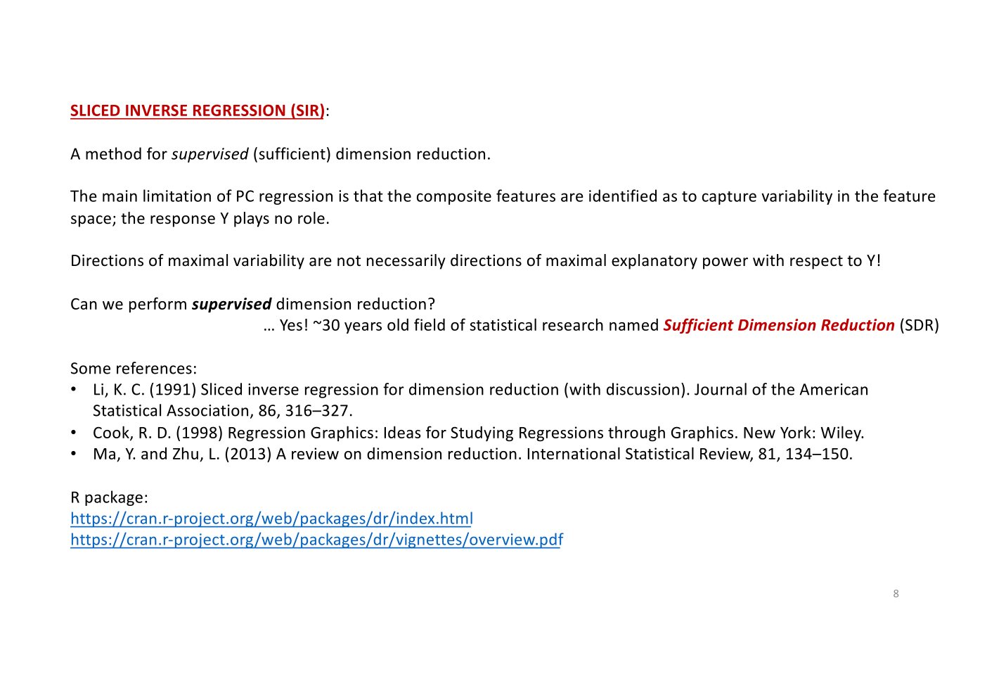 Original annotated Statistical Learning and Large Data course material, page 140 of 172.
