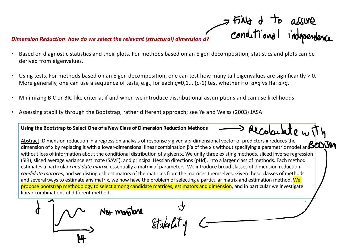 Original annotated Statistical Learning and Large Data course material, page 144 of 172.