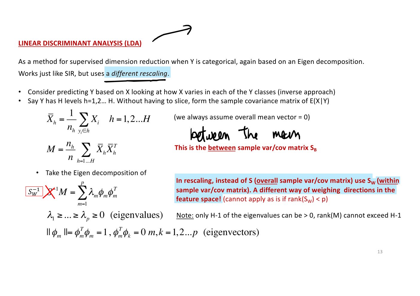 Original annotated Statistical Learning and Large Data course material, page 145 of 172.