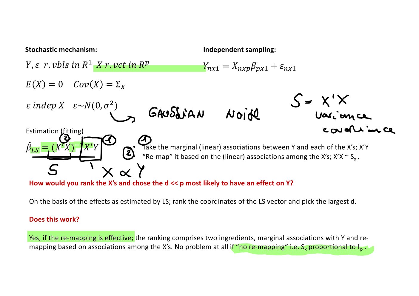Original annotated Statistical Learning and Large Data course material, page 149 of 172.