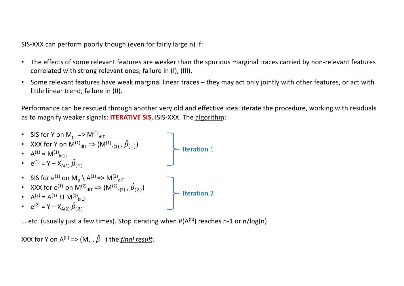 Original annotated Statistical Learning and Large Data course material, page 160 of 172.